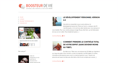 Desktop Screenshot of boosteurdevie.com